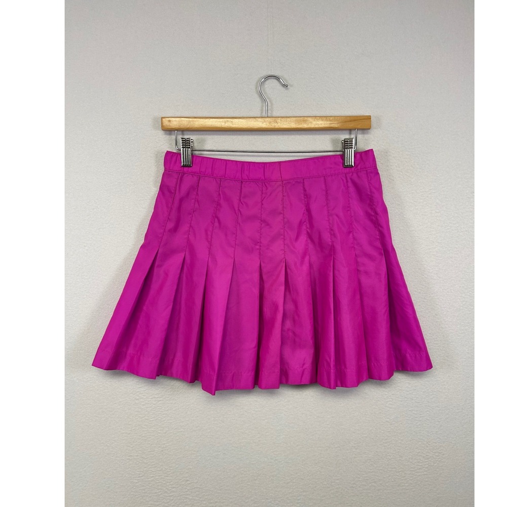 Barbiecore Reebok Womens S Pink Pleated Nylon Mini Tennis Skirt Sporty‎ 90s